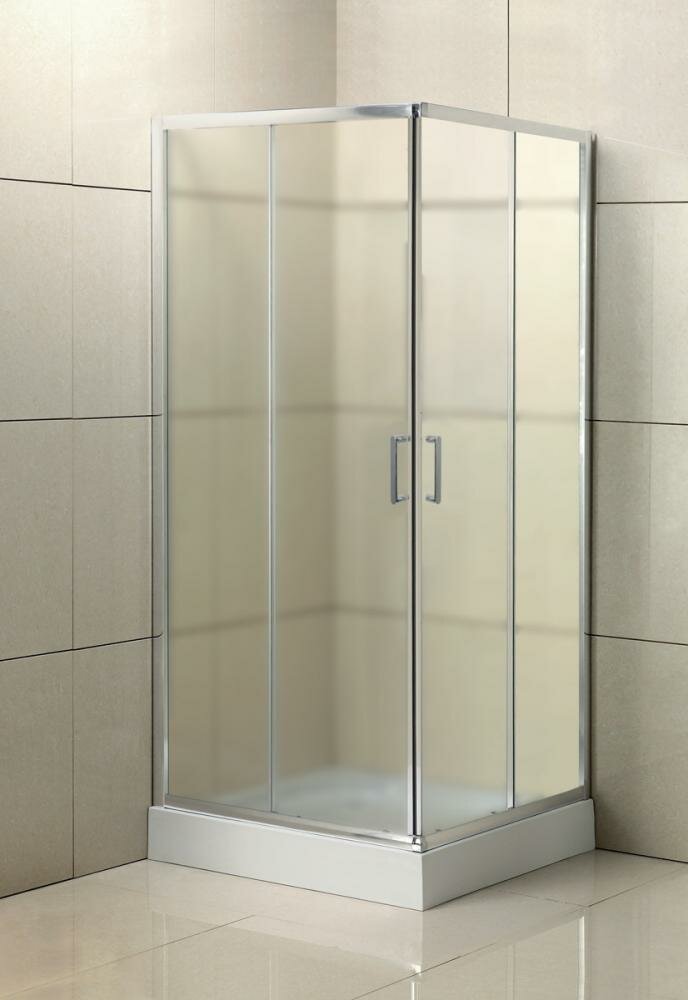 Belbagno Душевой уголок BelBagno UNO-195-A-2-90-P-Cr 90х90 см, профиль хром, стекло - матовое