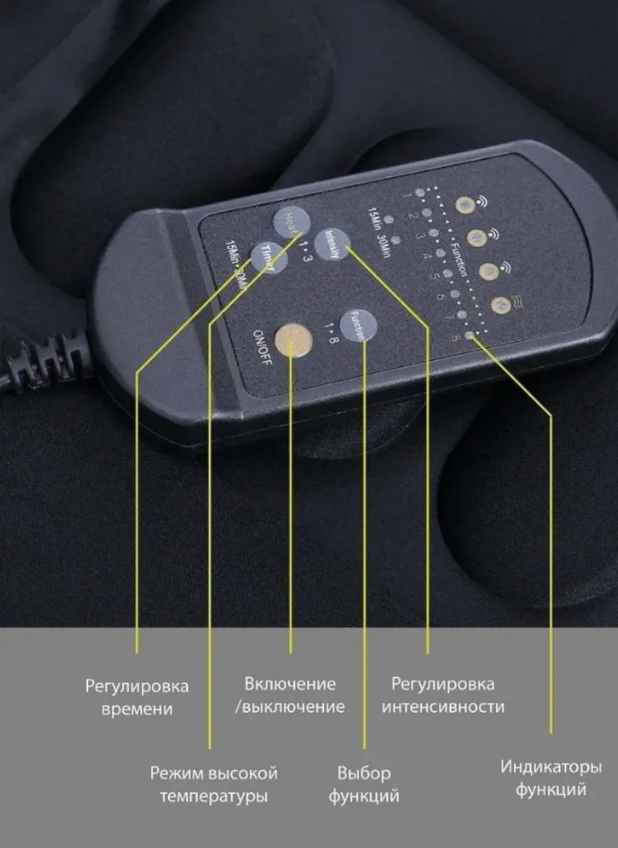 Массажный Коврик Электрический массажный вибрационный коврик с подогревом для дома и авто