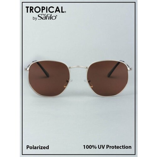 фото Солнцезащитные очки tropical by safilo kenzie, оправа: металл, с защитой от уф, для женщин, желтый