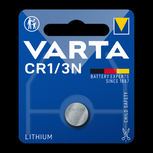 Батарейки Varta ELECTRONICS CR1/3N BL1 Lithium 3V (6131) (1/10/100)