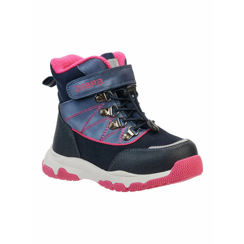 фото Ботинки зебра, размер 28, фуксия, розовый