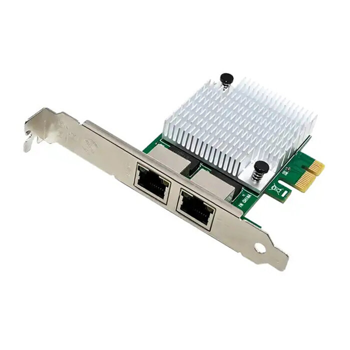 Сетевая карта PCIe x1 v1.1 (RTL8111F), + LP 2 x RJ45 Gigabit Ethernet | ORIENT XWT-R81L2PE — фото 2