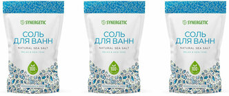 Соль для ванн Synergetic Relax & Skin Tone, 1 кг, 3 шт.