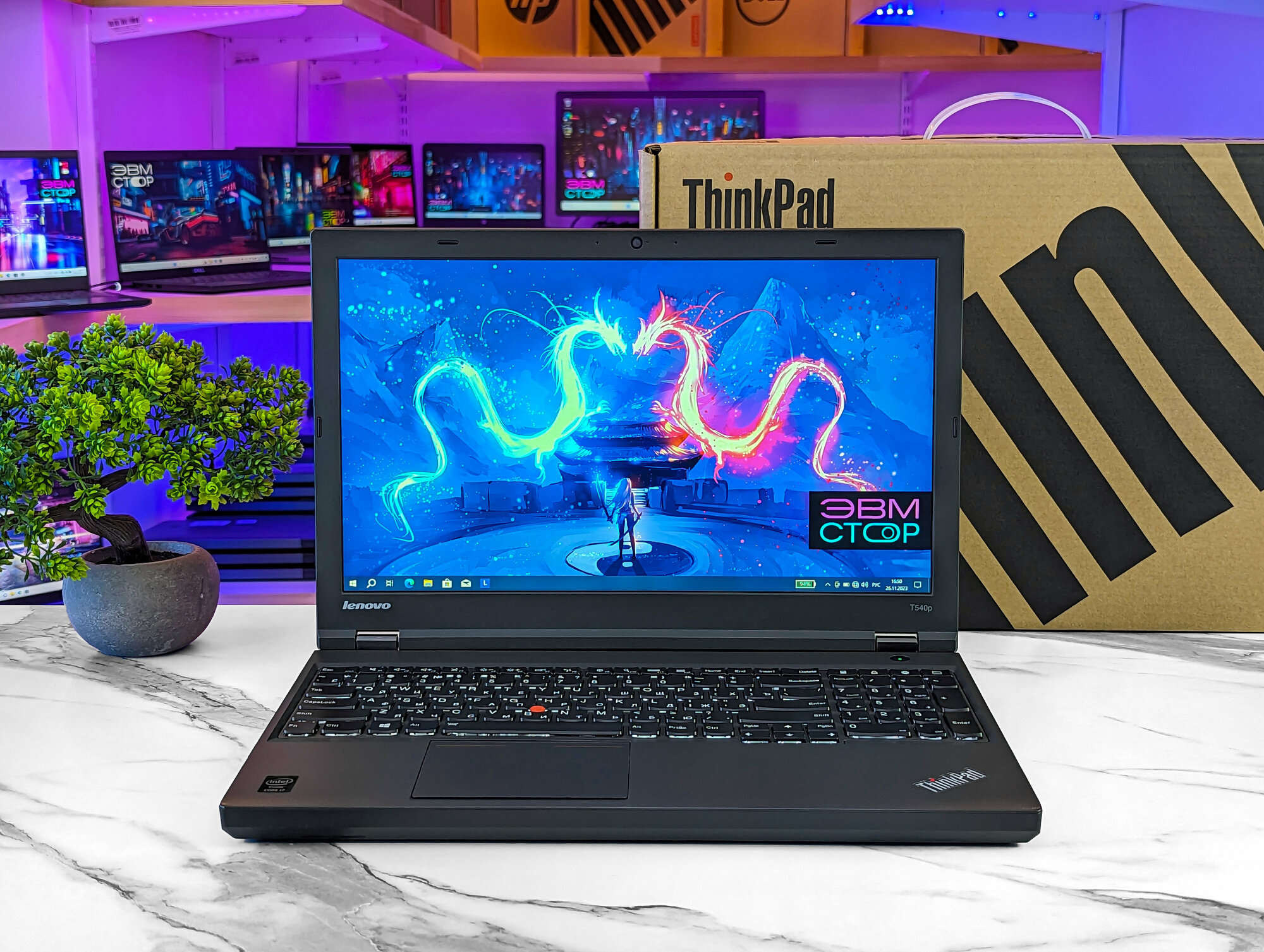 15.6" Ноутбук Lenovo ThinkPad T540p, 1920x1080 TN, Intel core i7-4700MQ 2.4 Ghz, RAM 16 ГБ, SSD 512 ГБ, Win10