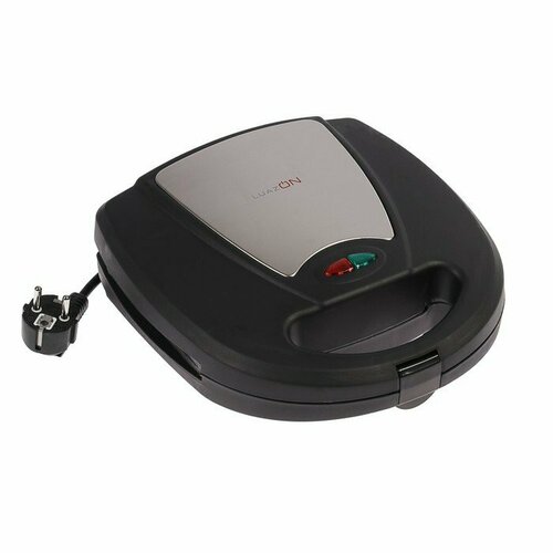 Мультипекарь LuazON LT-06 750 Вт венские вафлигриль антипригарное покрытие чёрный 368100₽