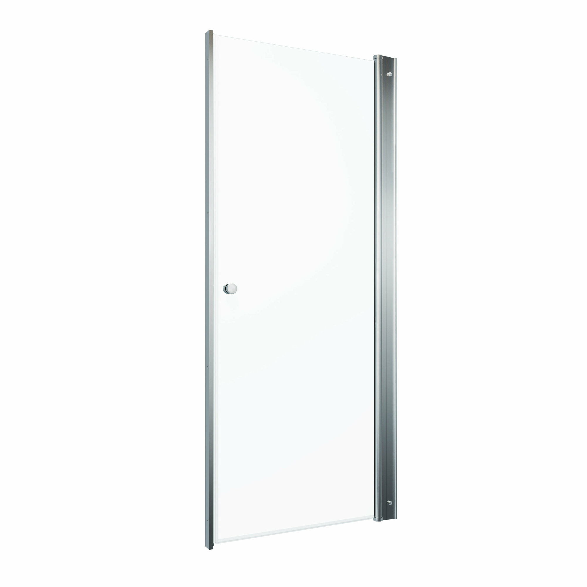 Душевая дверь, Triton, «Уно» 70х185, цвет профиля - хром/серый, прозрачное стекло, 1 дверь, распашная