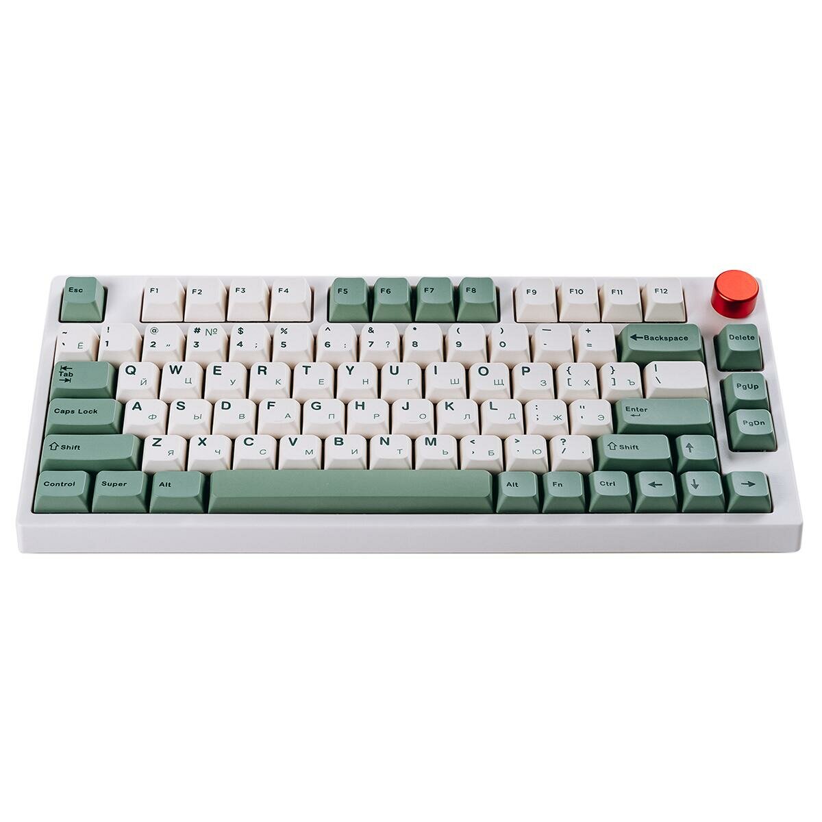 Клавиатура беспроводная/проводная Epomaker TH80 Pro Keyboard Gateron Blue (White Botanic Garden) .