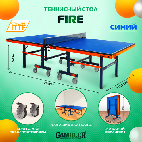 фото Теннисный стол gambler fire green gts-6