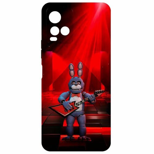 Чехол-накладка Krutoff Soft Case фнаф (FNAF) - Бонни с гитарой для Vivo Y33s черный чехол накладка krutoff soft case фнаф fnaf бонни с гитарой для huawei mate 60 черный