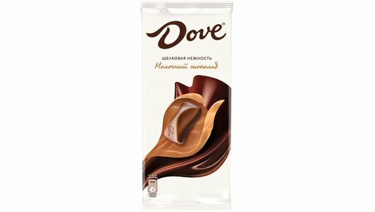 Dove молочный шоколад шелковая нежность, 90г