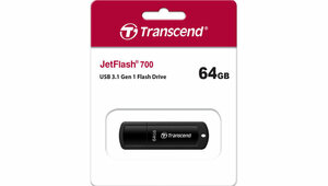 Флешка Transcend JetFlash 700 USB 3.1 G1 64Gb черная (TS64GJF700) (К)