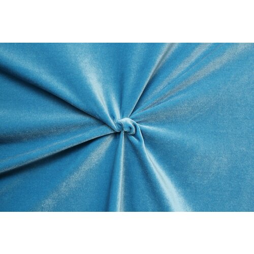 Ткань Бархат стрейч светло-голубой, ш145см, 0,5 м