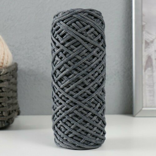 Шнур для вязания 35 хлопок65 полипропилен 3 мм 85м16010 гр Джинсграфит 798₽