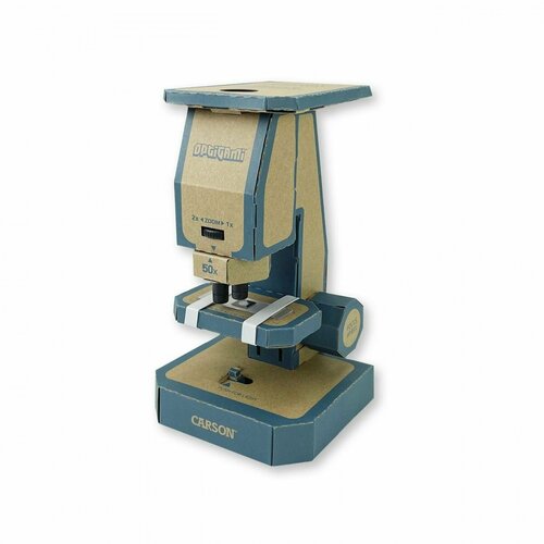 Детский набор для сборки микроскопа для смартфона Carson Optigami 50-400x