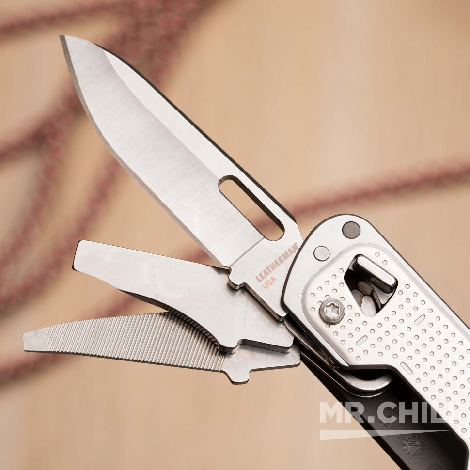 Мультитул LEATHERMAN Free T4, 12 функций, серебристый [832686] - фото №15