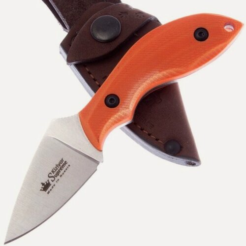 Изображение товара Нож туристический Kizlyar Supreme Hammy (Оранжевый G10) Niolox, StoneWash