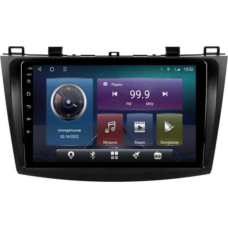 Магнитола CRS-300 Мазда 3 2009-2013 Mazda 3 BL - Android 13 - Процессор 8 ядер - Память 6+128Gb - Carplay - DSP 36 полос - 4G(Sim)