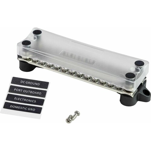 Колодка распределительная электромонтажная с защитной крышкой 2 планки по 12 контактов BF426C12P 6643₽