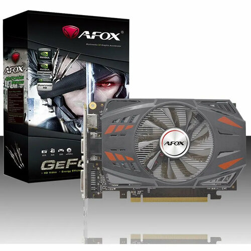 Видеокарта Afox GeForce GT730 (2Гб, GDDR3,128bit, DVI, HDMI, VGA AF730-2048D3L5, ret)