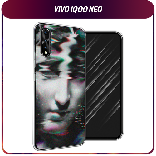 Силиконовый чехол на Vivo iQOO Neo/V17 Neo / Виво iQOO Neo/V17 Neo Glitch Art чехол mypads для vivo iqoo neo vivo v17 neo из качественного износостойкого силикона с декоративным дизайном под кожу с тиснением красный