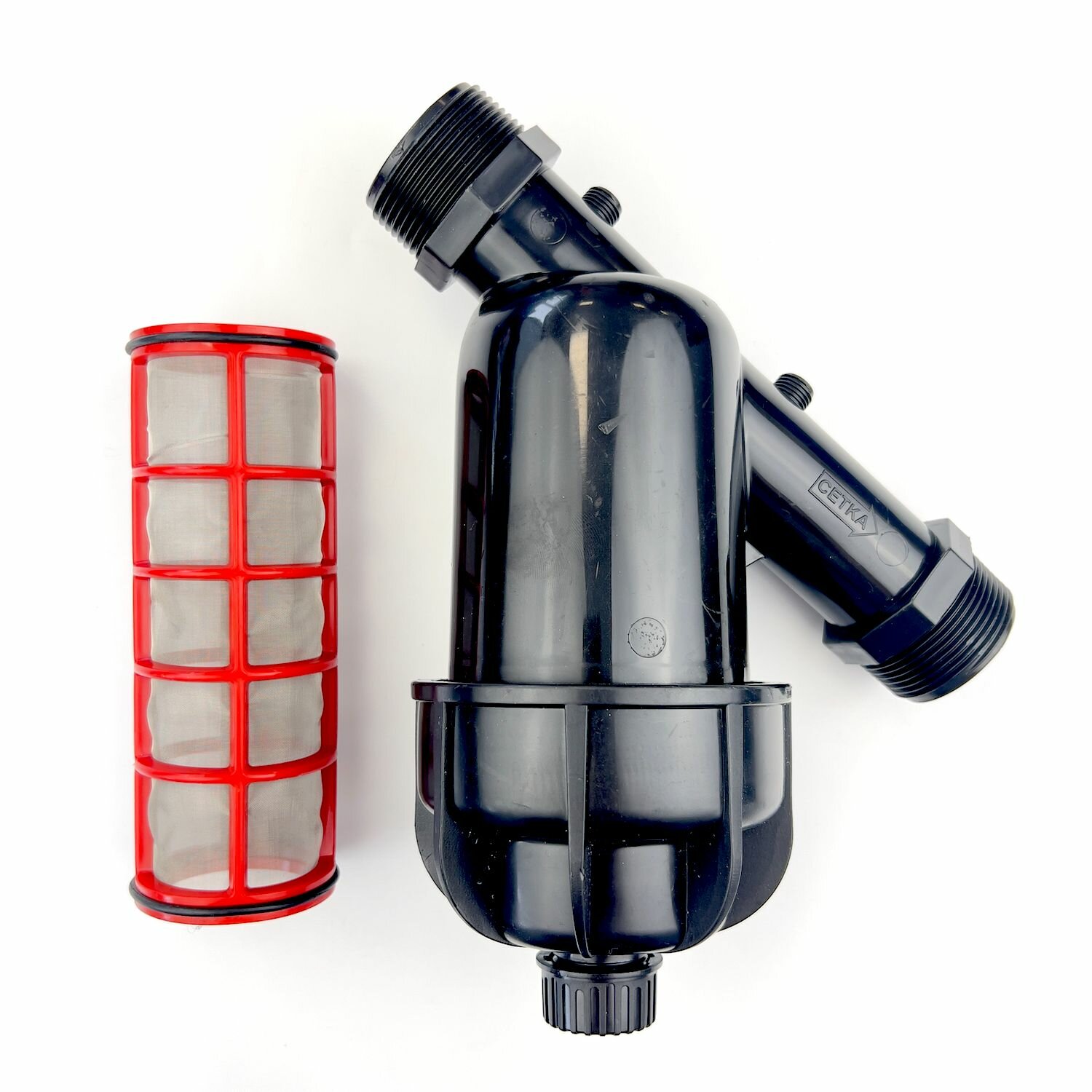 фото Фильтр Профитт для капельного полива НР 1 1/4" х НР 1 1/4" 120 микрон (куб. м/ч) нержавеющая сетка