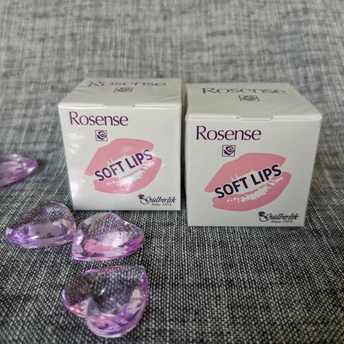 Rosense / Гигиеническая помада / Вазелин для ГУБ нежная роза, SOFT LIPS, 5 мл, 2шт