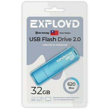 USB Flash накопитель 32Gb Exployd 620 Blue (EX-32GB-620-Blue)