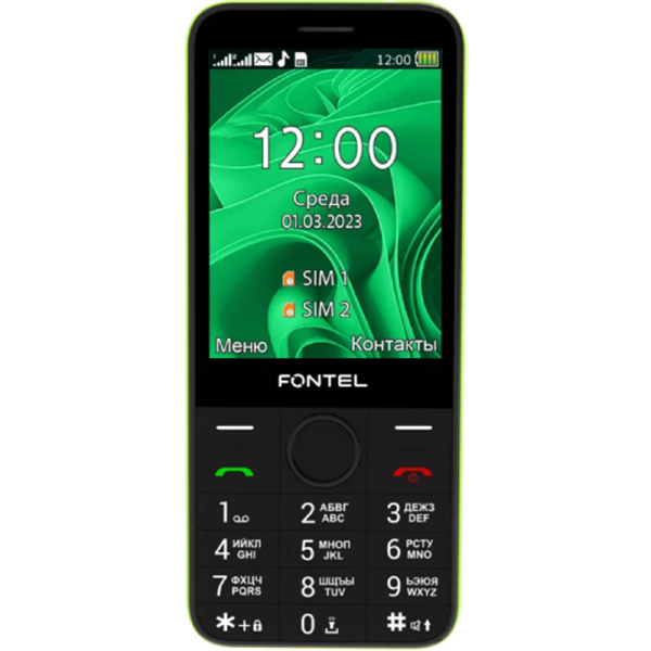 Fontel Телефон Fontel FP320 черно-зеленый