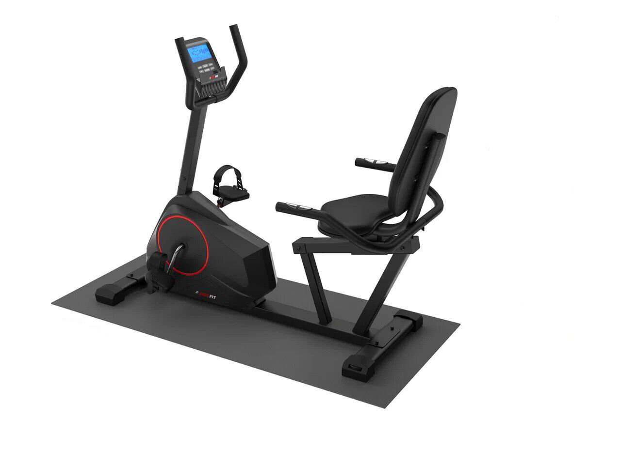 Горизонтальный велоэргометр UNIX Fit BR-390Е, черный