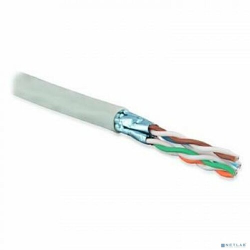 EXEGATE Кабель Exegate EX281811RUS Кабель Exegate FUTP4-C5e-CU-S24-IN-PVC-GY-305 FTP 4 пары кат.5e медь, 24AWG, экран, бухта 305м, серый, PVC Серый