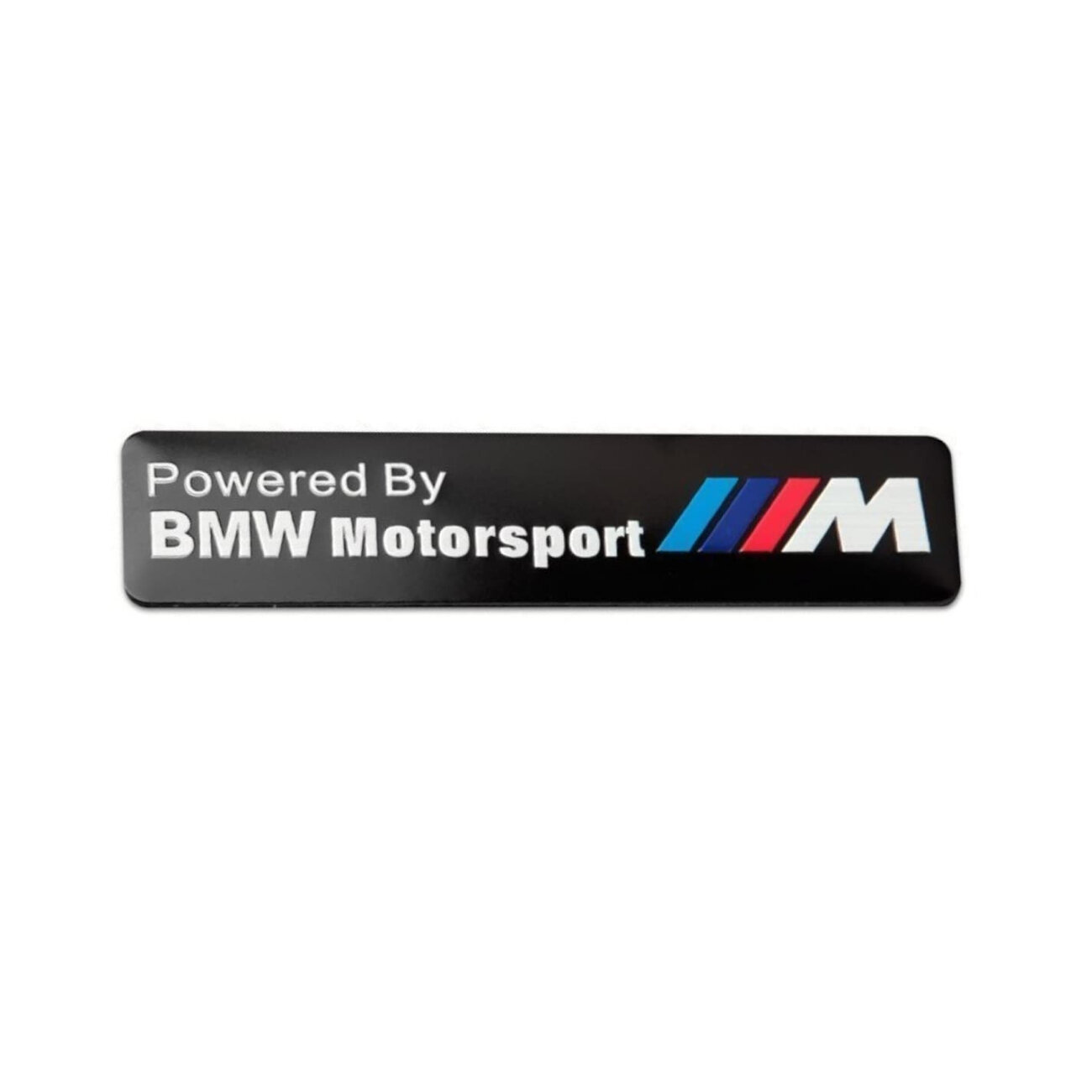 Табличка универсальная BMW M-motosport 12 см черная