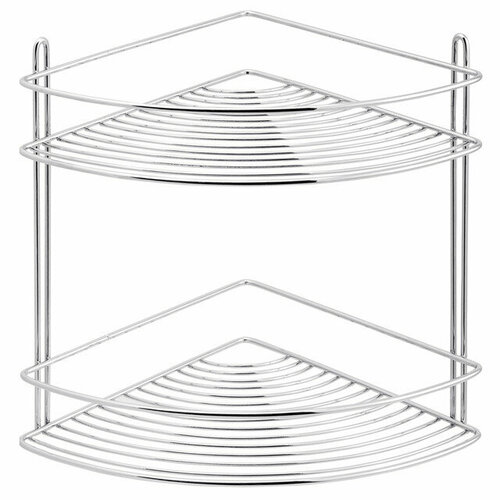 Полка угловая 2-х ярусная 218х218х31см хром 3459₽