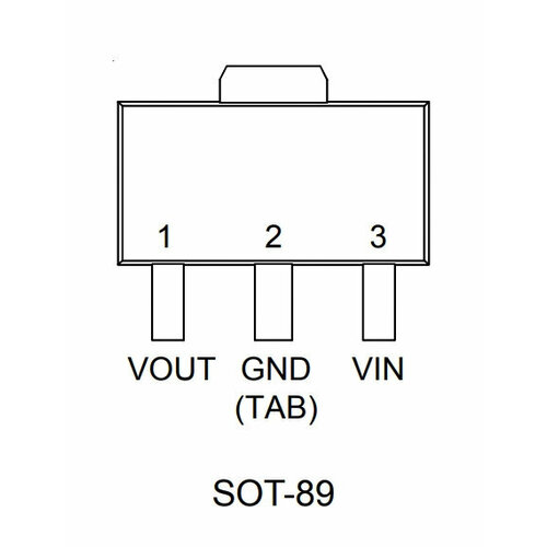 10 20 шт φ tct sot23 6 sot код v05 srv05 4 sot 236 Микросхема RT9166A-33GLX J4= SOT-89