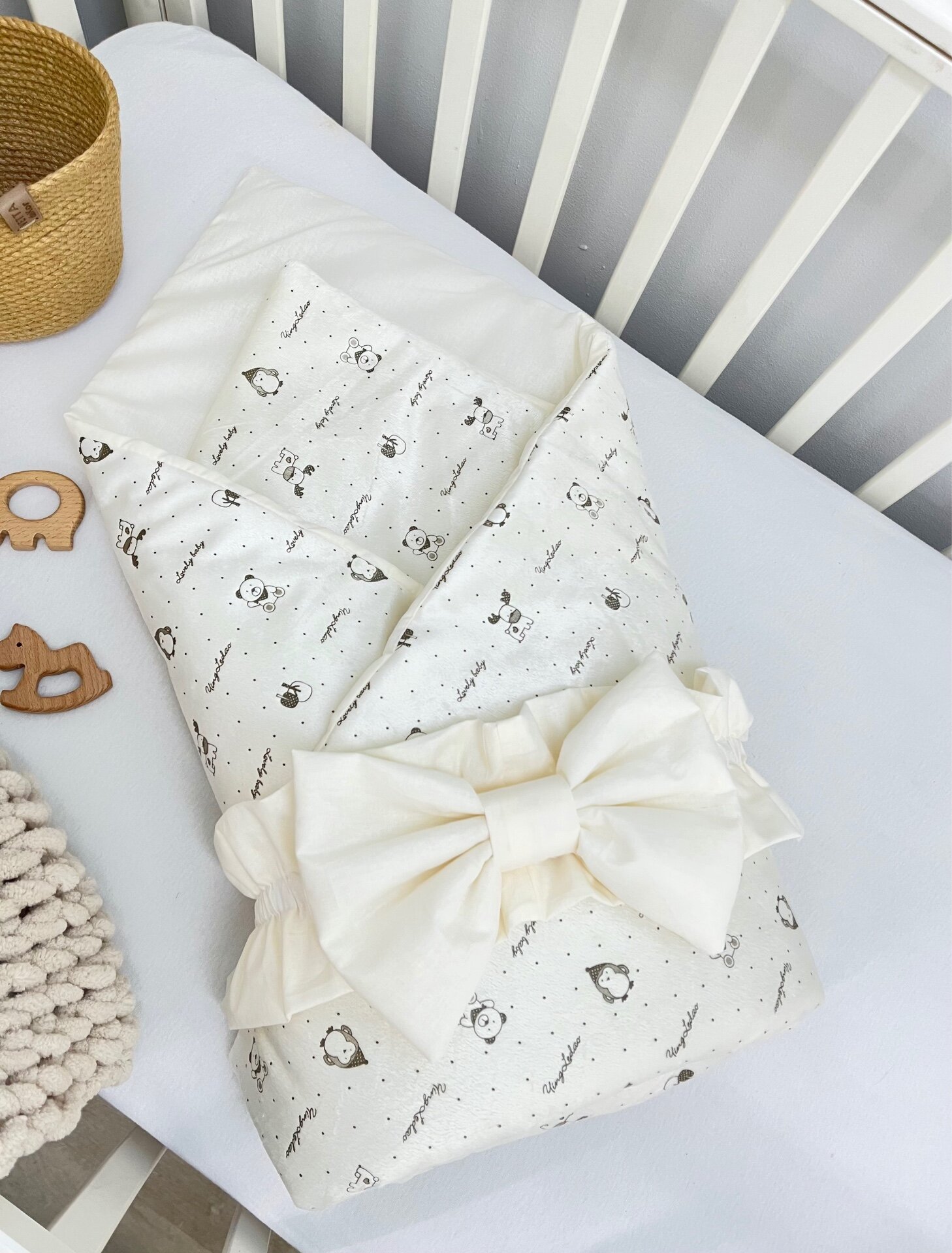 Конверт-одеяло на выписку, конверт для новорожденного