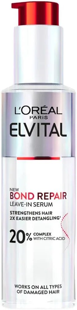 Кондиционер несмываемый для поврежденных волос Loreal Paris Elvital Bond Repair Serum 150 мл (из Финляндии)