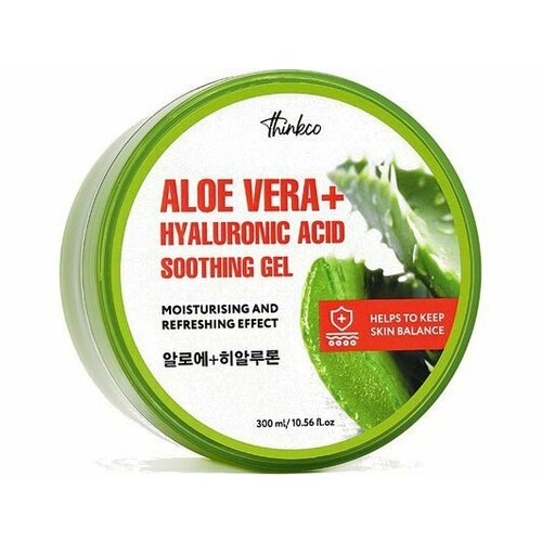 Гель с гиалуроновой кислотой и экстрактом алоэ thinkco ALOE VERA+ HYALURONIC ACID SOOTHING GEL гель с гиалуроновой кислотой и экстрактом алоэ thinkco aloe vera hyaluronic acid soothing gel 300 мл