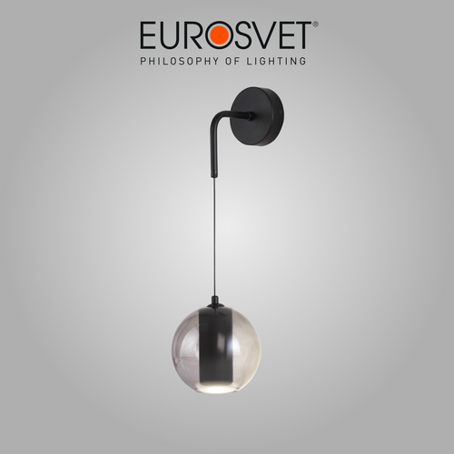 Бра / Настенный светильник Eurosvet Cobble 50258 LED дымчатый IP20