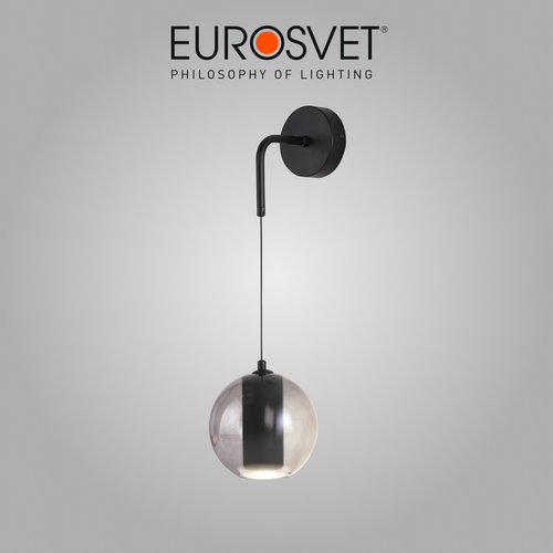 Настенный светильник Eurosvet Cobble 50258 LED дымчатый IP20