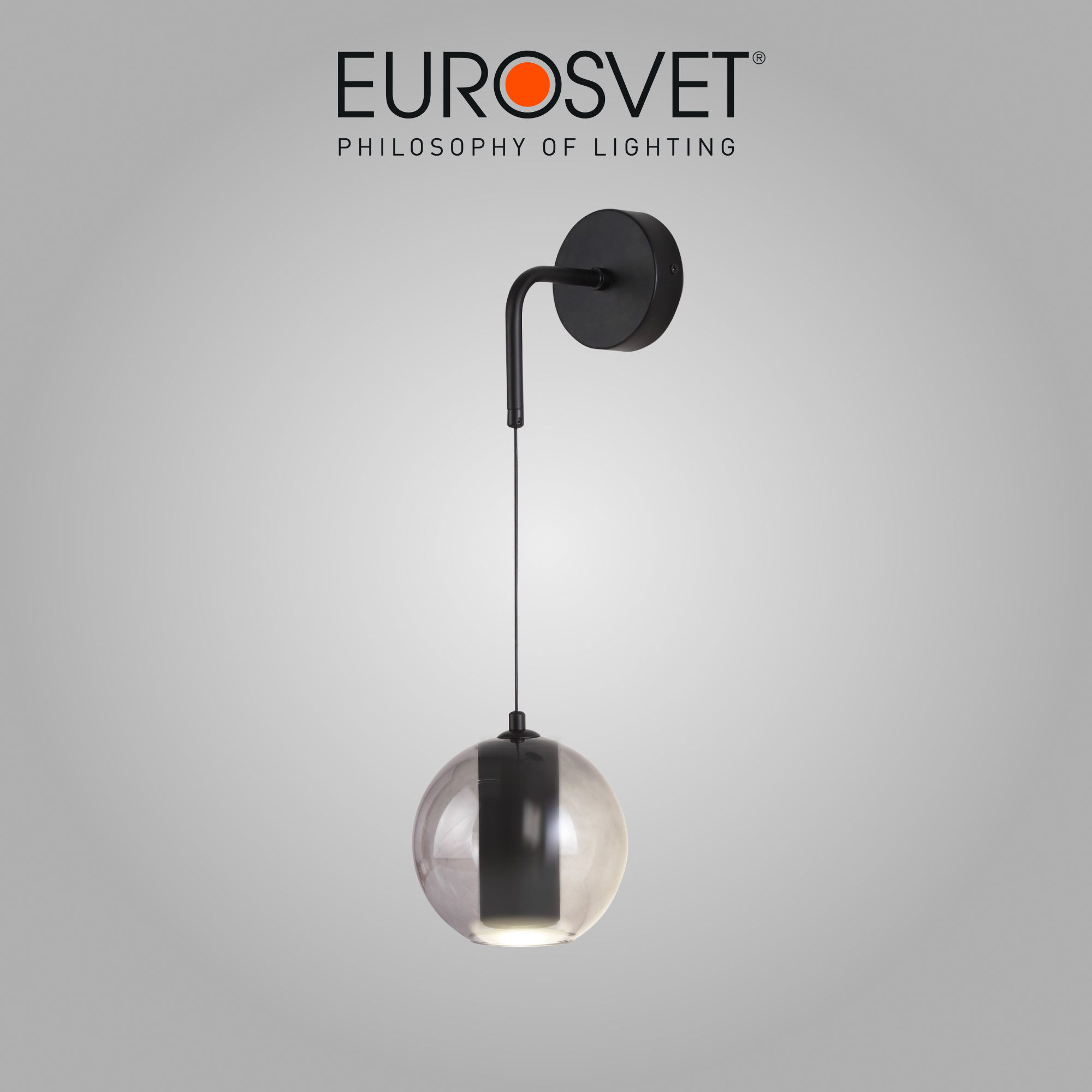 Бра / Настенный светильник Eurosvet Cobble 50258 LED дымчатый IP20