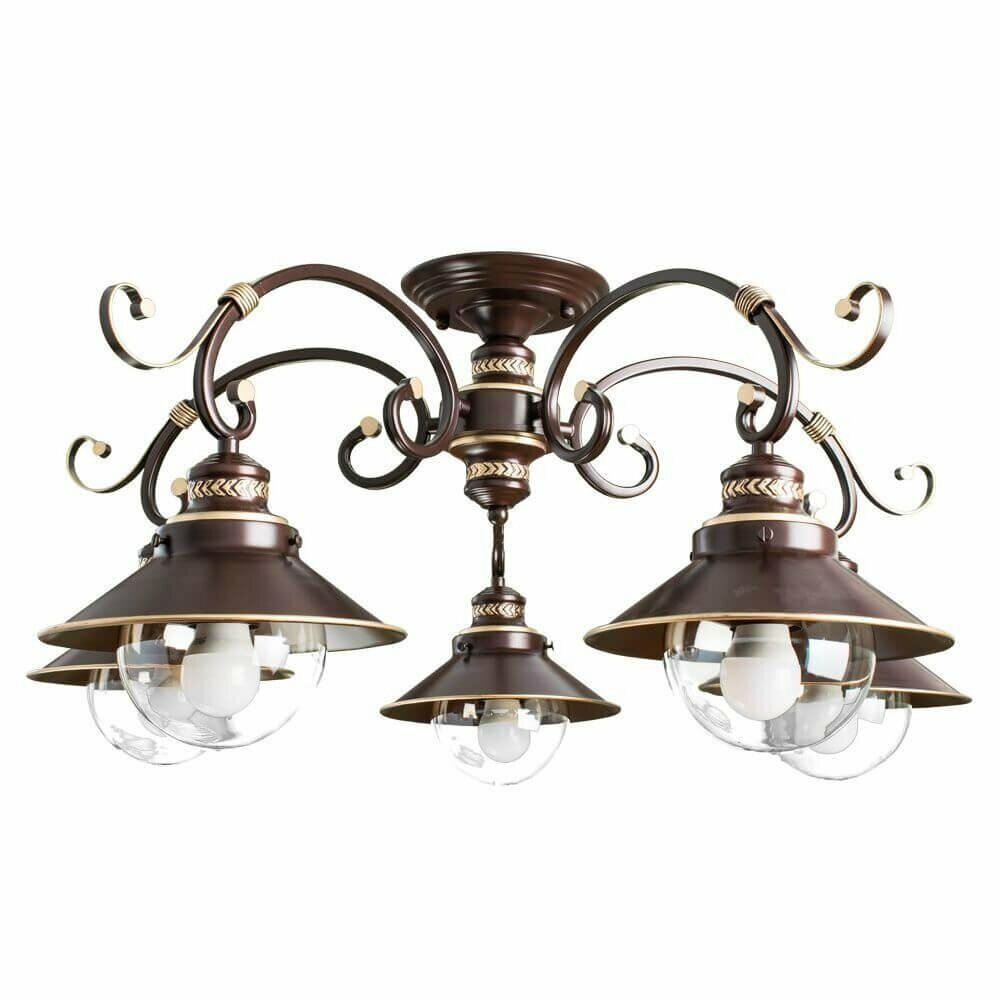 Люстра потолочная Arte Lamp 7 с поддержкой Алиса A4577PL-5CK-A - фото №4