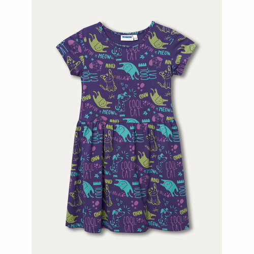 Платье Winkiki, размер 92/98, фиолетовый