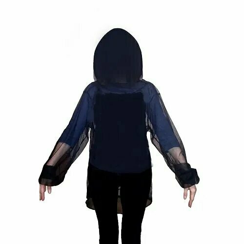 Сетка Антимоскит, куртка - накомарник для тела и головы, антикомарин, от клещей, комаров, мошек, лосиных вшей, мух, гнуса, размер 60-62