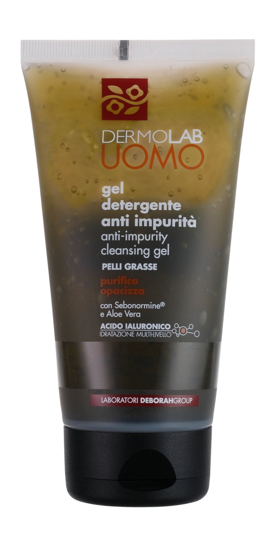 DERMOLAB UOMO Гель очищающий Anti-Impurity Cleansing Gel для жирной кожи, 150 мл