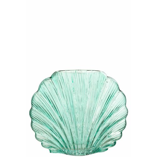 Ваза Ракушка большая бирюза 25x12x21см 3480₽