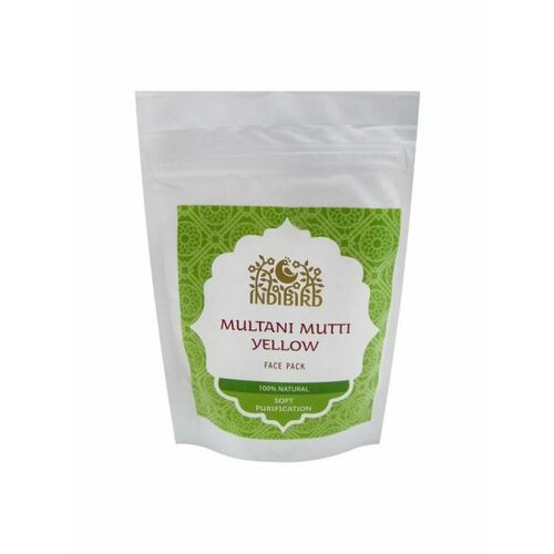 Маска для лица Мултани Мутти желтая Indibird 50г/