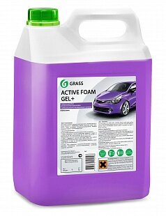 Автошампунь для б/мойки Grass Active Foam Gel + активная пена 6 кг