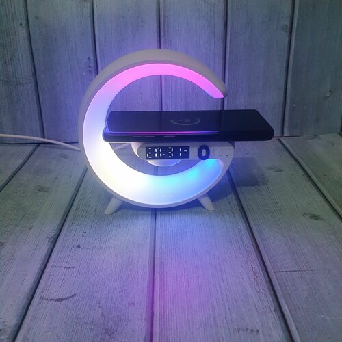 Смарт колонка-лампа с беспроводной зарядкой ночник мини 157100₽