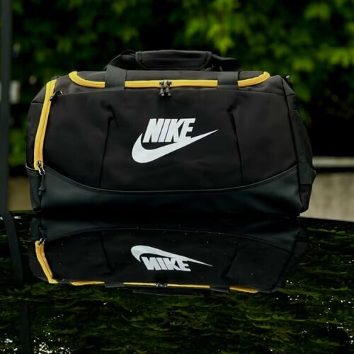 фото Сумка спортивная fitnbag, 25х25х55 см, ручная кладь, желтый, черный