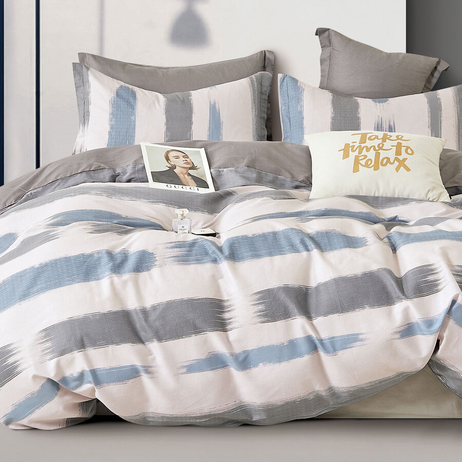 фото Постельное белье 1 5 спальное с рисунком Cleo Satin de Luxe сатин, наволочки 50х70, хлопок 100%