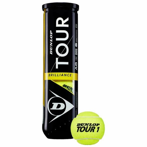 Мячи теннисные DUNLOP Tour Brilliance 4шт. теннисные мячи dunlop australian open x4